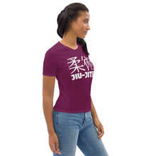 Comfortable and Durable Women's Classic Jiu-Jitsu Short Sleeve Rash Guard - Tyrian Purple