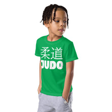 Comfortable Mobility: Boy's Short Sleeve Classic Judo Rash Guard - Jade Boys Exclusive Judo Kids Rash Guard Short Sleeve
