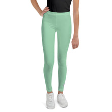 Comfy & Chic Youth Girls Solid Color Leggings for Lounging & School - Vista Blue