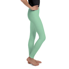 Comfy & Chic Youth Girls Solid Color Leggings for Lounging & School - Vista Blue