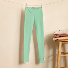 Comfy & Chic Youth Girls Solid Color Leggings for Lounging & School - Vista Blue