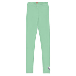 Comfy & Chic Youth Girls Solid Color Leggings for Lounging & School - Vista Blue