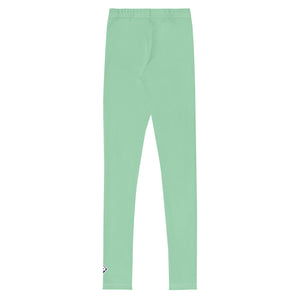 Comfy & Chic Youth Girls Solid Color Leggings for Lounging & School - Vista Blue