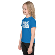 Confidence in Motion: Girl's Short Sleeve Judo Rash Guard - Azul Exclusive Girls Judo Kids Rash Guard Short Sleeve