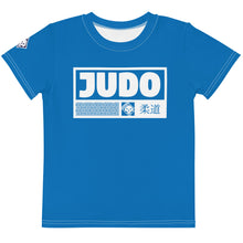 Confidence in Motion: Girl's Short Sleeve Judo Rash Guard - Azul Exclusive Girls Judo Kids Rash Guard Short Sleeve