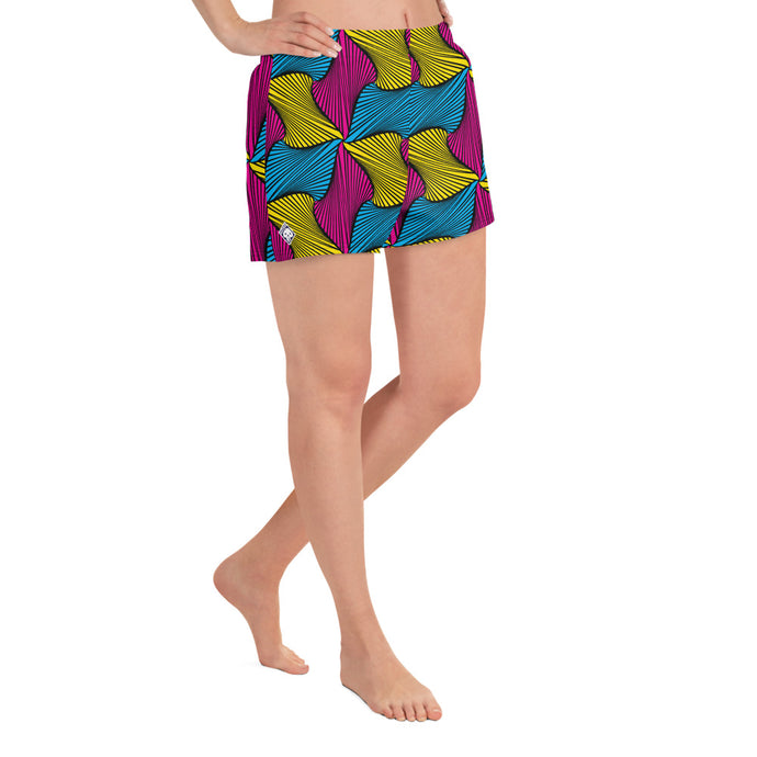 Culture and Fitness: Women's Ankara Wax Print Running Shorts African Print Ankara Exclusive Running Shorts Womens