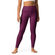 Daily Essentials: Women's Solid Color Workout Yoga Pants - Tyrian Purple