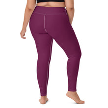 Daily Essentials: Women's Solid Color Workout Yoga Pants - Tyrian Purple