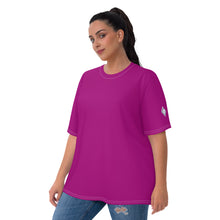 Durable Women's BJJ Rash Guard - Solid Color, Short Sleeves - Fresh Eggplant