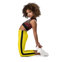 Dynamic Kids Duo: Girls' Bruce Lee Inspired Rash Guard and Yoga Pants Bruce Lee Exclusive Girls Kids Kit Leggings Long Sleeve Rash Guard Yoga Pants