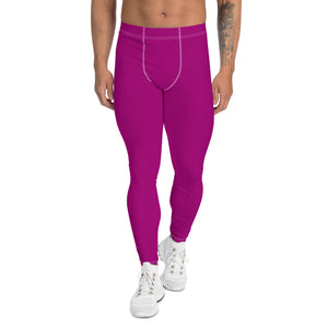 Effortless Active Style: Solid Color Leggings for Him - Vivid Purple Exclusive Leggings Mens Pants Solid Color trousers