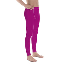 Effortless Active Style: Solid Color Leggings for Him - Vivid Purple Exclusive Leggings Mens Pants Solid Color trousers