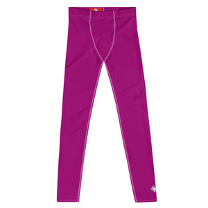 Effortless Active Style: Solid Color Leggings for Him - Vivid Purple Exclusive Leggings Mens Pants Solid Color trousers