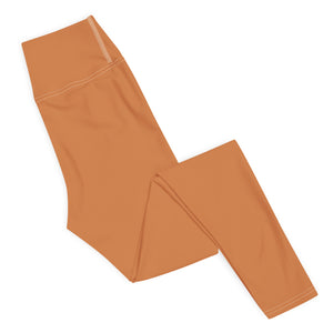 Effortless Movement: Women's Solid Color Yoga Pants - Raw Sienna Exclusive Leggings Solid Color Tights Womens