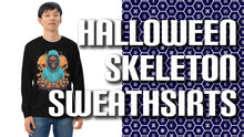 Embrace the Eerie with Halloween Skeleton Man Sweatshirts 001 Autumn wardrobe Chic Halloween looks Cozy comfort Eerie style Exclusive Fall fashion trends Fashion for spooky season Halloween Halloween apparel Halloween fashion Halloween party wear Halloween wardrobe Haunting designs Haunting elegance Macabre aesthetics Mystical fashion Seasonal attire Skeleton-themed sweatshirts Spooky outfits Statement sweatshirts Trendy apparel Versatile clothing