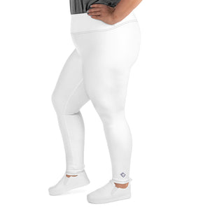 Empower Your Curves: Women's Plus Size Workout Leggings - Snow Exclusive Leggings Plus Size Solid Color Tights Womens