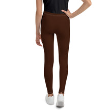 Essential Solid Color Leggings for Youth Girls – Perfect for All Seasons - Chocolate
