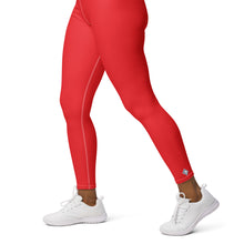 Everyday Comfort: Women's Solid Color Yoga Pants Leggings - Scarlet