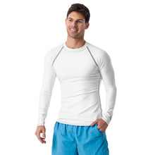 Everyday Cool: Solid Color Rash Guard for Men - Snow