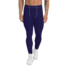 Everyday Essentials: Solid Color Leggings for Him - Midnight Blue Exclusive Leggings Mens Pants Solid Color trousers