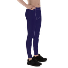 Everyday Essentials: Solid Color Leggings for Him - Midnight Blue Exclusive Leggings Mens Pants Solid Color trousers