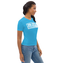 Exclusive Women's Short Sleeve Judo Rash Guard - Sleek and Stylish Fit - Cyan