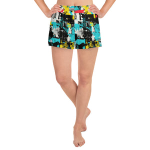 Exotic Strides: Women's Mile After Mile - Tropical Thunder 001 Exclusive Running Shorts Womens