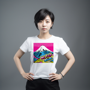Express Your Style with Mt Fuji Pop Art Women's V-Neck T-Shirts - Vibrant and Unique Designs 002 - Soldier Complex
