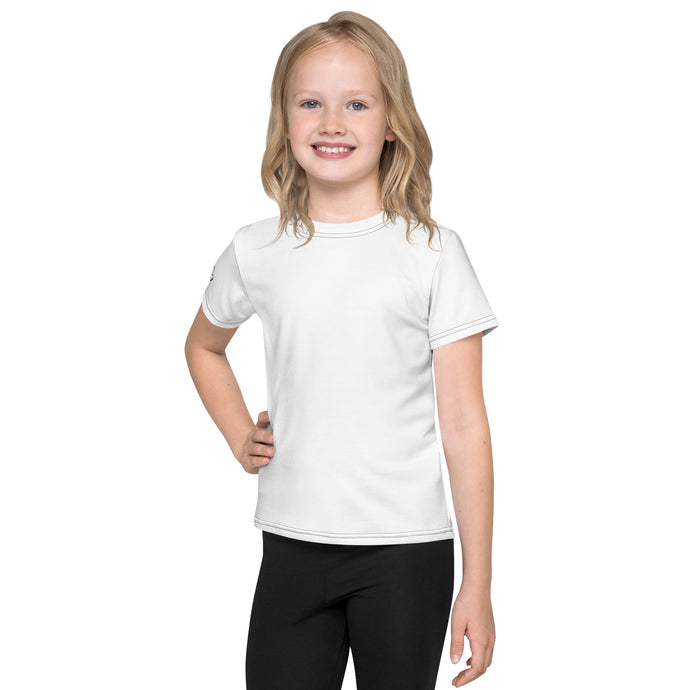 Fashionable Sun Shield: Girls Short Sleeve Solid Color Rash Guard - Snow Exclusive Girls Kids Rash Guard Running Short Sleeve Solid Color Swimwear