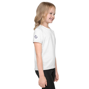 Fashionable Sun Shield: Girls Short Sleeve Solid Color Rash Guard - Snow Exclusive Girls Kids Rash Guard Running Short Sleeve Solid Color Swimwear