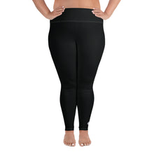 Feel the Flex: Plus Size Solid Color Yoga Pants for Her - Noir