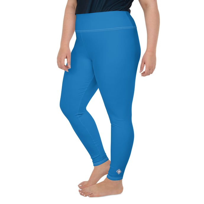 Flawless Fitness: Women's Plus Size Workout Leggings - Azul Exclusive Leggings Plus Size Solid Color Tights Womens
