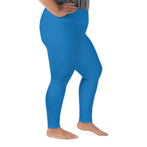 Flawless Fitness: Women's Plus Size Workout Leggings - Azul