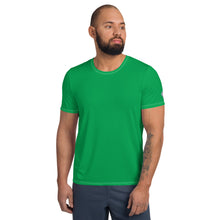 Flexible and Breathable Men's Short Sleeve Rash Guard - Solid Colors - Jade