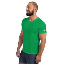 Flexible and Breathable Men's Short Sleeve Rash Guard - Solid Colors - Jade