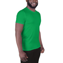 Flexible and Breathable Men's Short Sleeve Rash Guard - Solid Colors - Jade