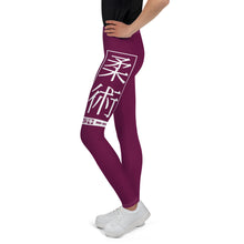 Flexible Youth Girls Jiu-Jitsu Leggings – Yoga & Martial Arts Wear - Tyrian Purple