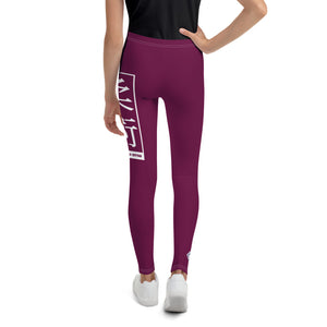 Flexible Youth Girls Jiu-Jitsu Leggings – Yoga & Martial Arts Wear - Tyrian Purple