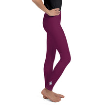 Flexible Youth Girls Jiu-Jitsu Leggings – Yoga & Martial Arts Wear - Tyrian Purple