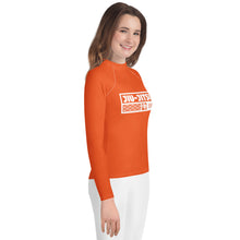 Girls Brazilian Jiu-Jitsu Compression Shirt – Long Sleeve Rash Guard - Flamingo