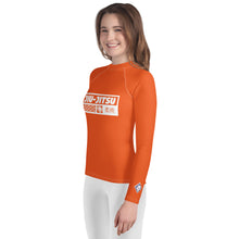Girls Brazilian Jiu-Jitsu Compression Shirt – Long Sleeve Rash Guard - Flamingo
