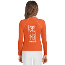 Girls Brazilian Jiu-Jitsu Compression Shirt – Long Sleeve Rash Guard - Flamingo