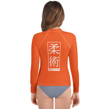 Girls Brazilian Jiu-Jitsu Compression Shirt – Long Sleeve Rash Guard - Flamingo