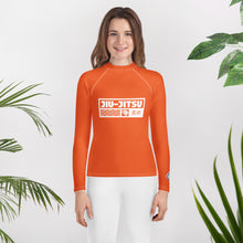 Girls Brazilian Jiu-Jitsu Compression Shirt – Long Sleeve Rash Guard - Flamingo