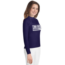 Girls Brazilian Jiu-Jitsu Long Sleeve Rash Guard – No-Gi Performance Top - Midnight Blue