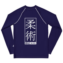 Girls Brazilian Jiu-Jitsu Long Sleeve Rash Guard – No-Gi Performance Top - Midnight Blue