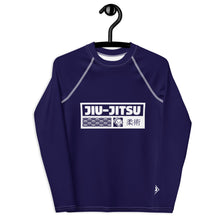Girls Brazilian Jiu-Jitsu Long Sleeve Rash Guard – No-Gi Performance Top - Midnight Blue