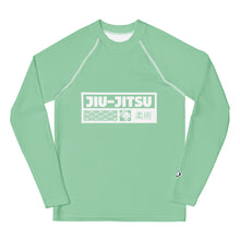 Girls Jiu-Jitsu Training Rash Guard – Long Sleeve Athletic Compression Top - Vista Blue Exclusive Girls Jiu-Jitsu Long Sleeve Rash Guard Youth