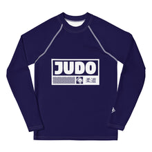 Youth Girls Judo Rash Guard – Long Sleeve Compression Top for Martial Arts Training - Midnight Blue Exclusive Girls Judo Long Sleeve Rash Guard Youth