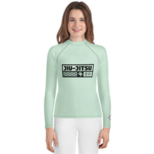Girls Long Sleeve Jiu-Jitsu Rash Guard – Premium No-Gi Compression Shirt - Surf Crest Alt